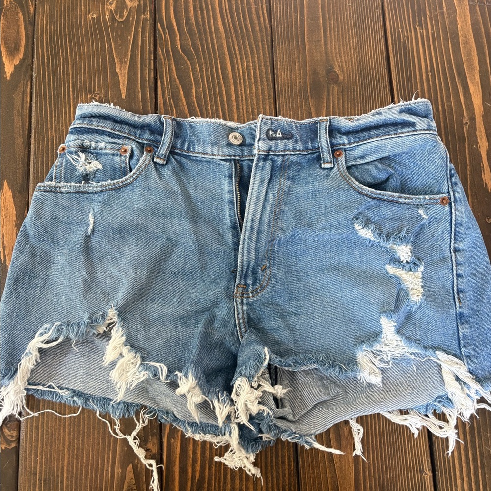 Abercrombie and Fitch Distressed Denim Women Shorts